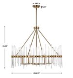 Crystal Stick, 8 Lt Chandelier - Image 3