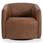 Aline Leather Swivel Chair