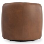 Aline Leather Swivel Chair - Image 3