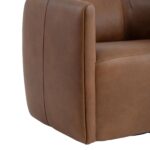 Aline Leather Swivel Chair - Image 4