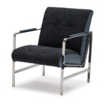 Jada Tufted Chrome Chair 695 - Image 3