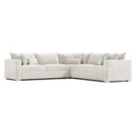 Helena Fabric Sectional Metal Foot