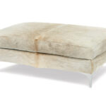 Lauren Chrome Rectangular Ottoman 200