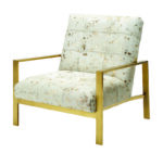 Arlo Tufted Chrome Chair 697 - Image 4