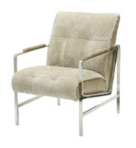 Jada Tufted Chrome Chair 695