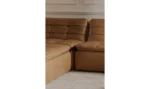 Lino Lounge Modular Sectional Tan Leather - Image 9